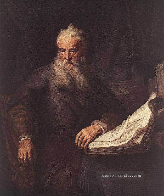 Apostel Paulus Porträt Rembrandts Ölgemälde